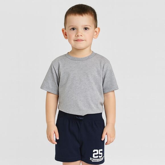 Okie Dokie Toddler Boys Navy Pull-On Shorts Size 4T Sports League Graphic - Picture 1 of 5